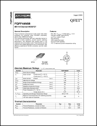 Click here to download FQPF44N08 Datasheet