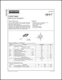 Click here to download FQPF7N60 Datasheet