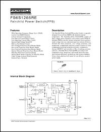 Click here to download FS6S1265RE Datasheet