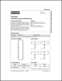 Click here to download FST16244 Datasheet