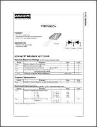 Click here to download FYPF1045DN Datasheet