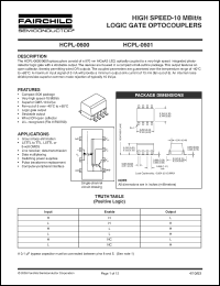 Click here to download HCPL-0601 Datasheet