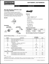 Click here to download HUF76009D3 Datasheet