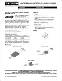 Click here to download HUFA75337G3 Datasheet