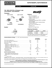 Click here to download HUFA76645P3 Datasheet