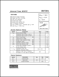 Click here to download IRF520A Datasheet