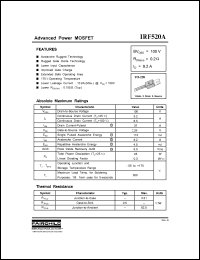 Click here to download IRF520 Datasheet