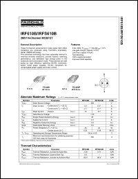 Click here to download IRFS610B_FP001 Datasheet