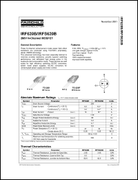 Click here to download IRF620B_FP001 Datasheet
