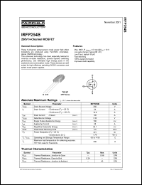 Click here to download IRFP254 Datasheet