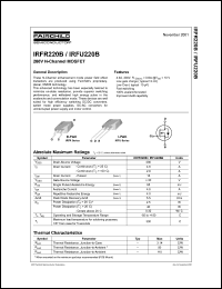 Click here to download IRFR220BTF_FP001 Datasheet