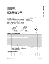 Click here to download IRFR230 Datasheet