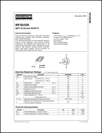 Click here to download IRFS650B_FP001 Datasheet