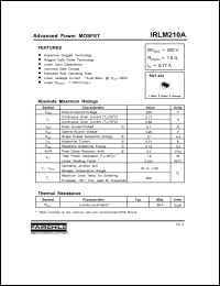 Click here to download IRLM210ATF Datasheet