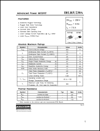 Click here to download IRLU230A Datasheet