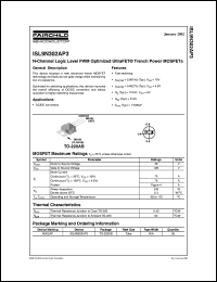 Click here to download ISL9N302AP3 Datasheet