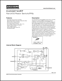 Click here to download KA5Q0740RT Datasheet