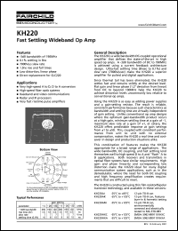 Click here to download KH220 Datasheet