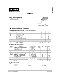 Click here to download KSA1244OTU Datasheet