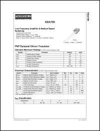 Click here to download KSA708OBU Datasheet