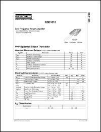 Click here to download KSB1015O Datasheet