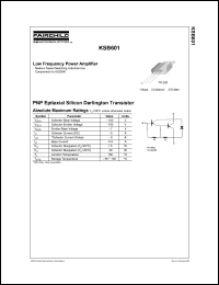 Click here to download KSB601Y Datasheet