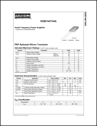 Click here to download KSB744YSTU Datasheet