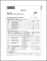 Click here to download KSC2751RTU Datasheet