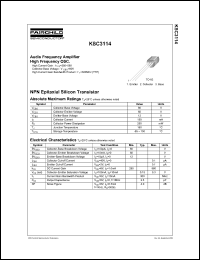Click here to download KSC3114 Datasheet