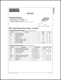 Click here to download KSC3233DTF Datasheet