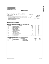 Click here to download KSC5305DFTTU Datasheet