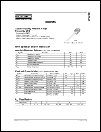 Click here to download KSC945CYBU Datasheet