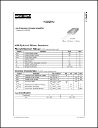 Click here to download KSD2012GTU Datasheet