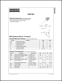 Click here to download KSR1007 Datasheet