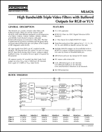 Click here to download ML6426X1 Datasheet