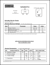 Click here to download MMBD701 Datasheet