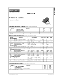 Click here to download MMBF4416 Datasheet