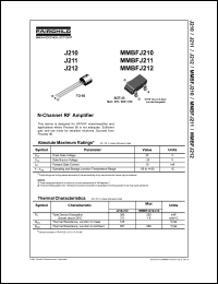 Click here to download MMBFJ210 Datasheet