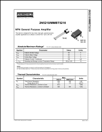Click here to download 2N5210TF Datasheet