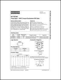 Click here to download NC7SZ386 Datasheet