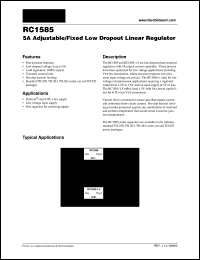 Click here to download RC1585MT Datasheet