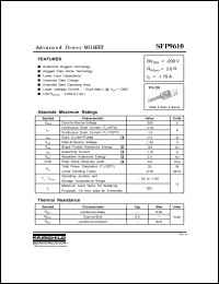 Click here to download SFP9610 Datasheet