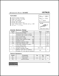 Click here to download SFP9620 Datasheet