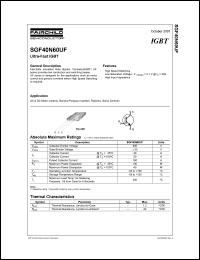 Click here to download SGF40N60 Datasheet