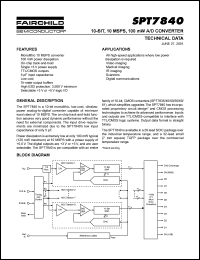Click here to download SPT7840 Datasheet