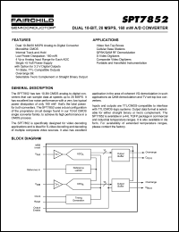 Click here to download SPT7852 Datasheet