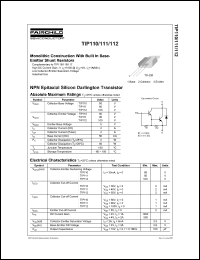 Click here to download TIP110TU Datasheet