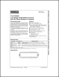 Click here to download 74LCX162244 Datasheet
