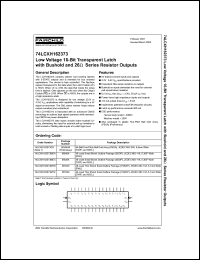 Click here to download 74LCXH162373 Datasheet