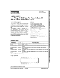 Click here to download 74LCXH162374 Datasheet